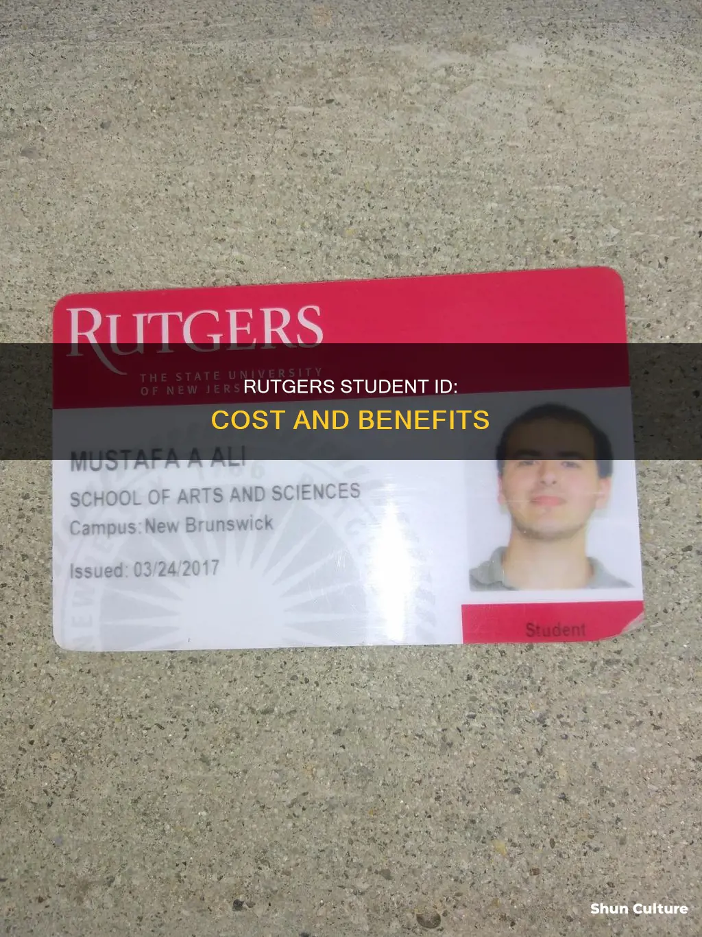 how much is a students id rutgers new brunswick