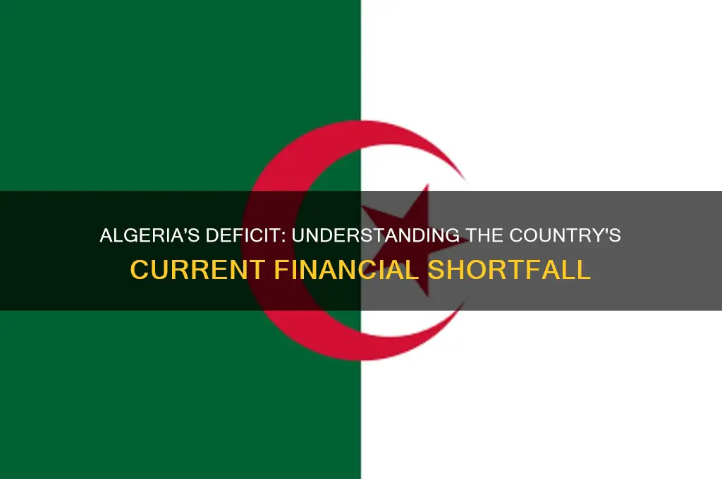 how much is algerias deficit