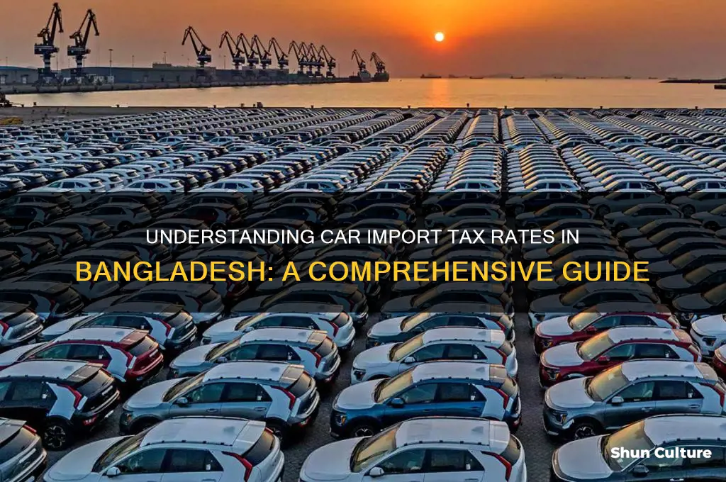 how much is car import tax in bangladesh
