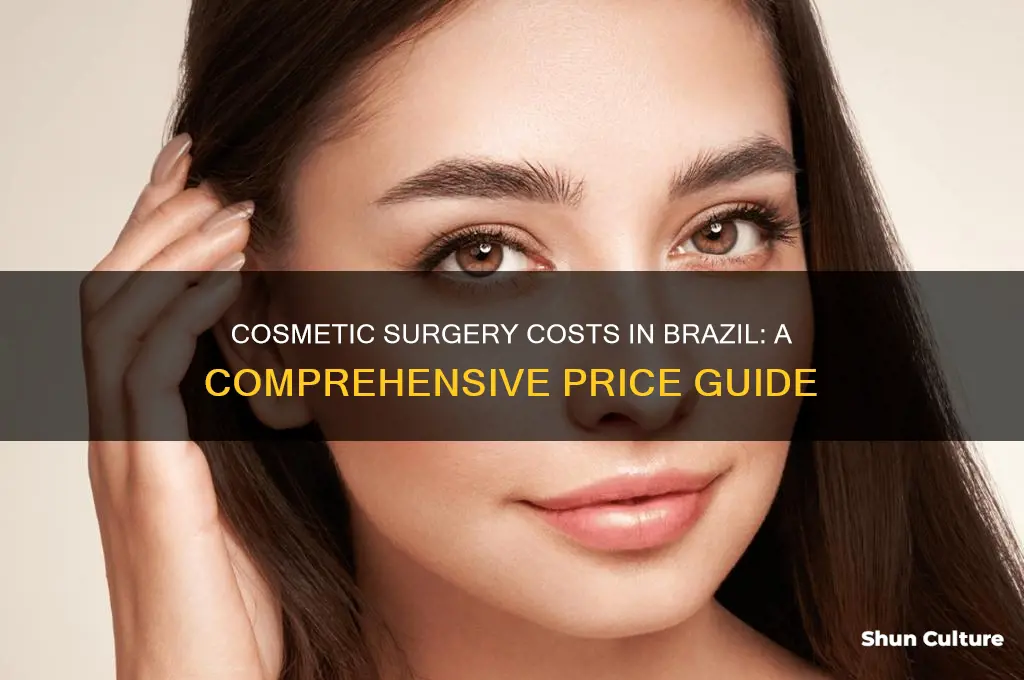 how much is cosmetic surgery in brazil