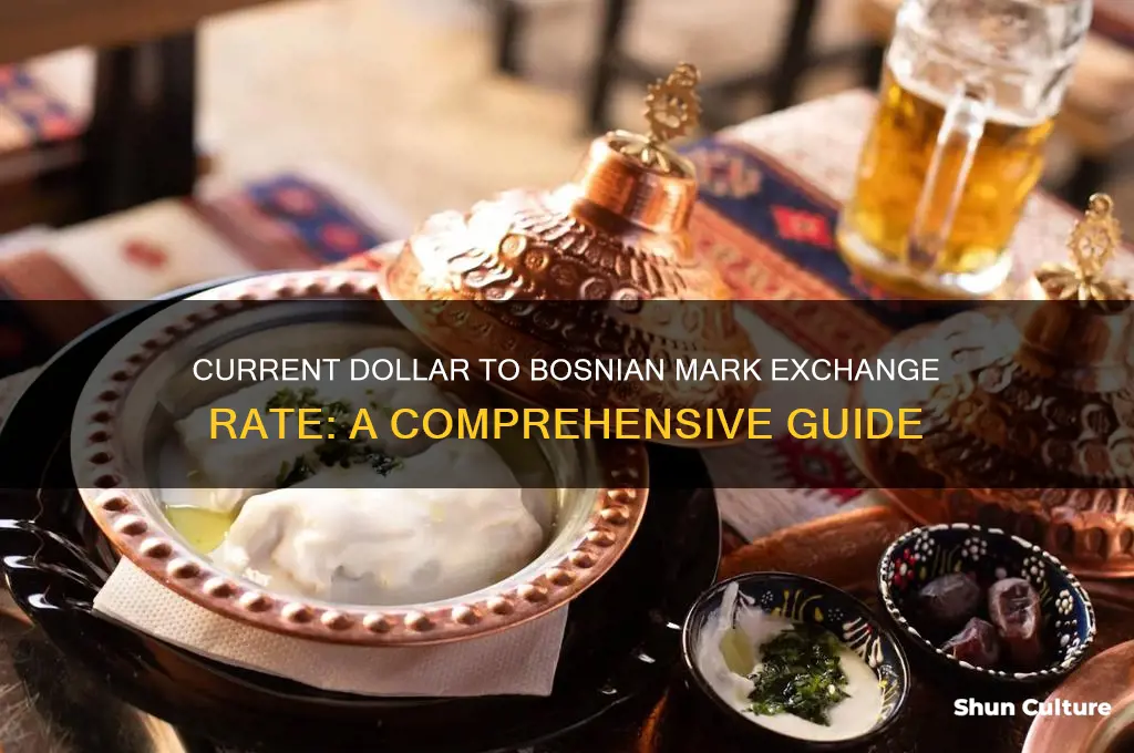 how much is dollar in bosnian mark