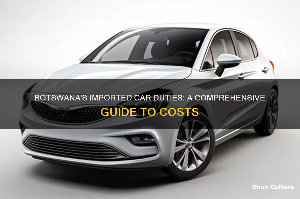 how much is duty on imported cars in botswana