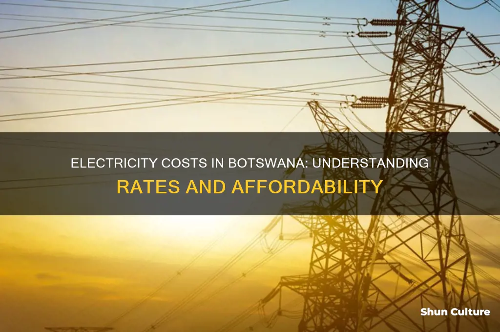 how much is electricity in botswana