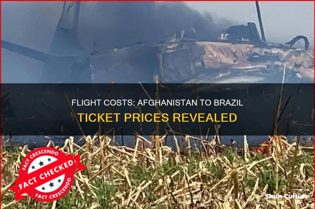 how much is flight ticket from afghanistan to brazil