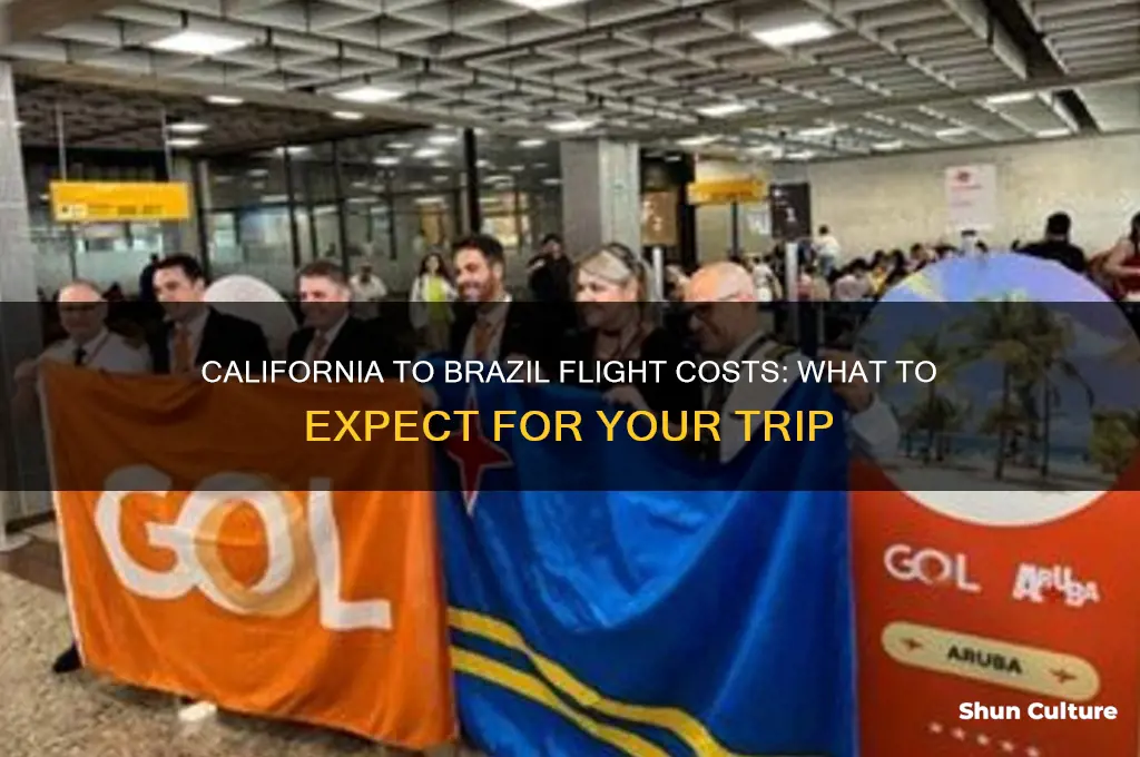 how much is flight ticket from california to brazil