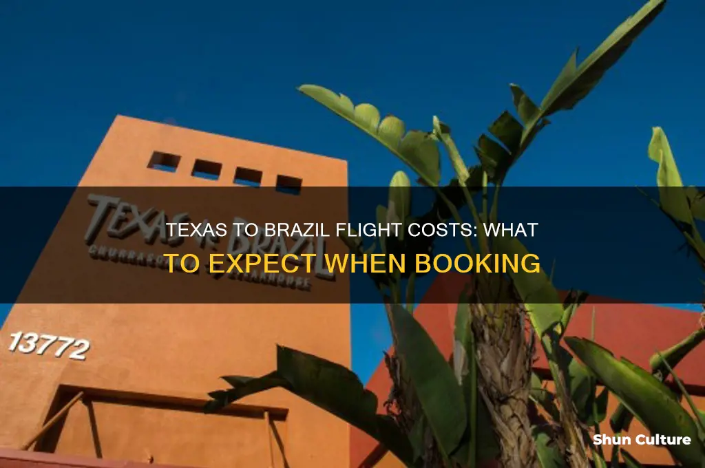how much is flight ticket from texas to brazil