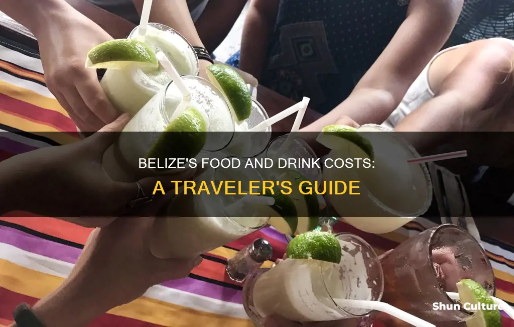 how much is food and drinks in belize