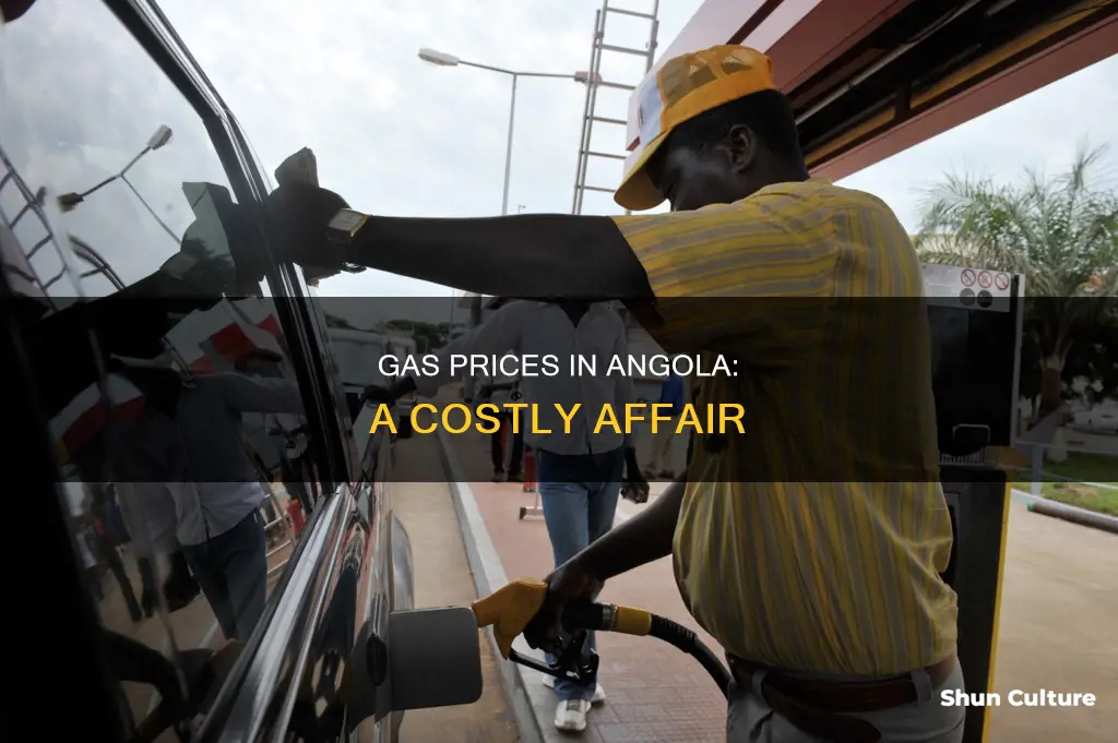 how much is gas in angola in