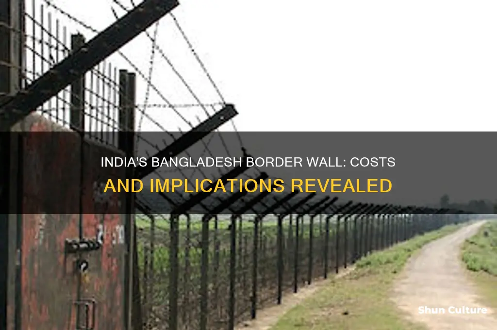 how much is india spending on their bangladesh border wall
