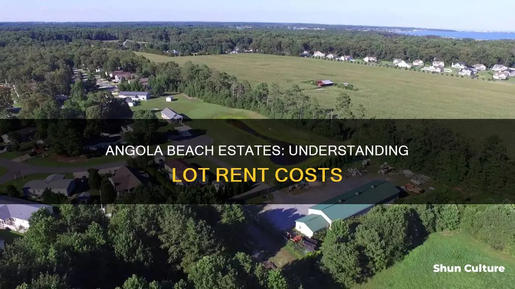 how much is lot rents at angola beach estates