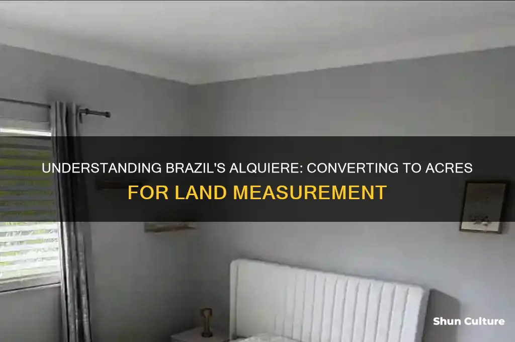 how much is one alquiere in acres in brazil