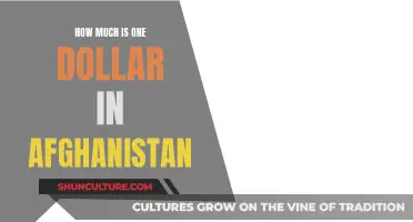 The Intriguing Value of a Dollar in Afghanistan