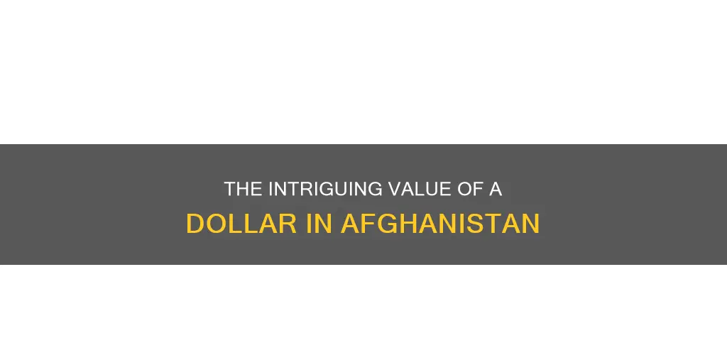 how much is one dollar in afghanistan