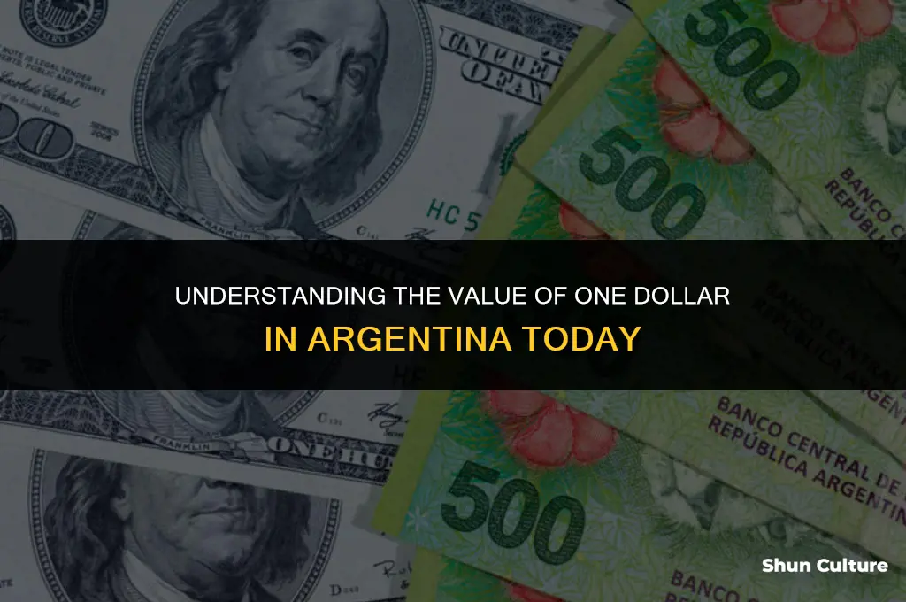 how much is one dollar in argentina