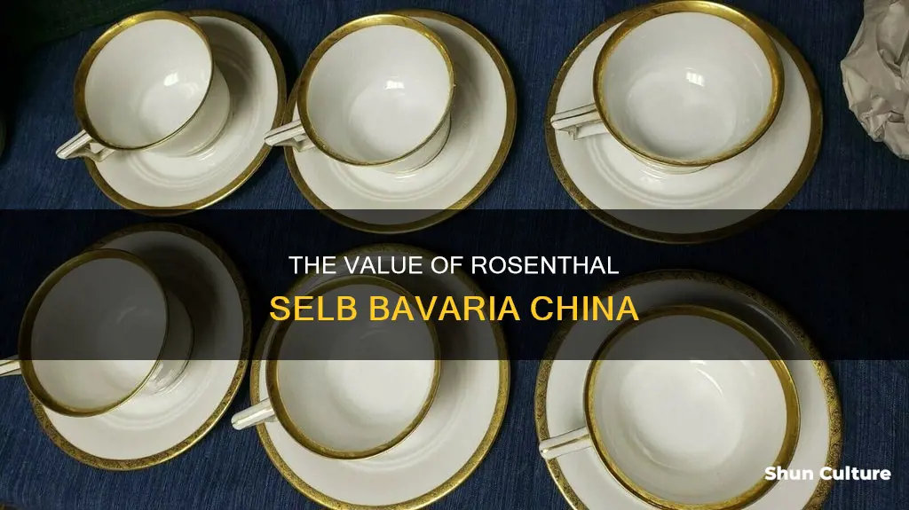 how much is rosenthale selb bavaria the dresden china worth