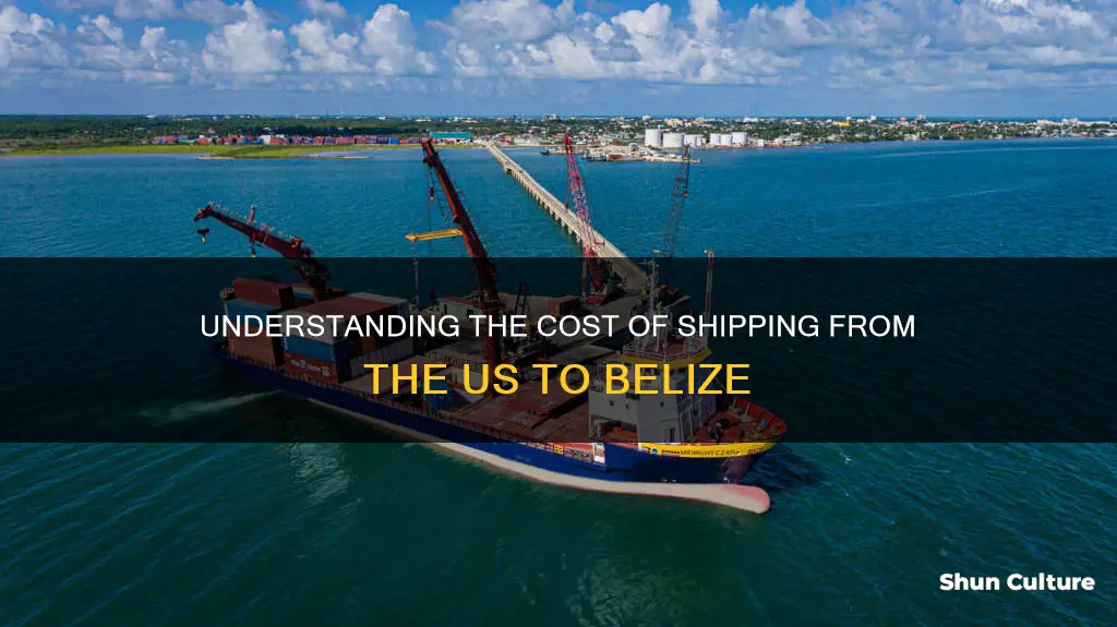 how much is shipping from the united states to belize