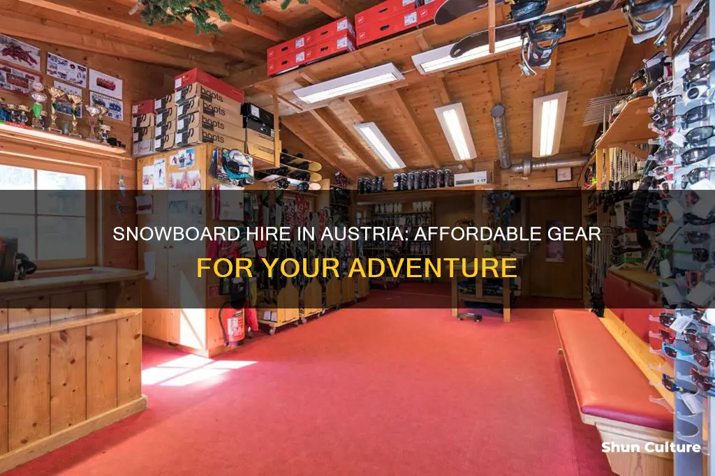 how much is snowboard hire in austria