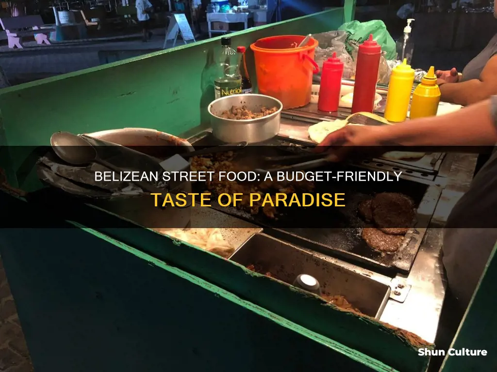 how much is street food in belize