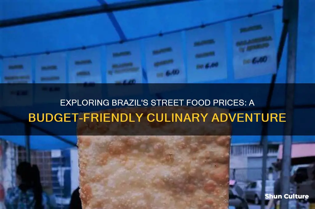 how much is street food in brazil