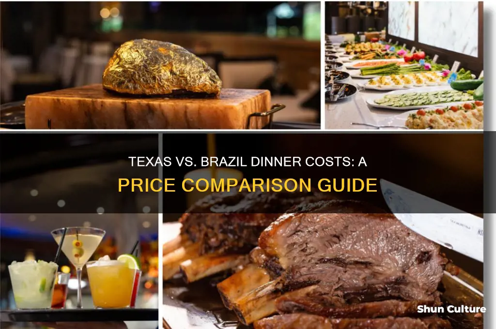 how much is texas be brazil dinner