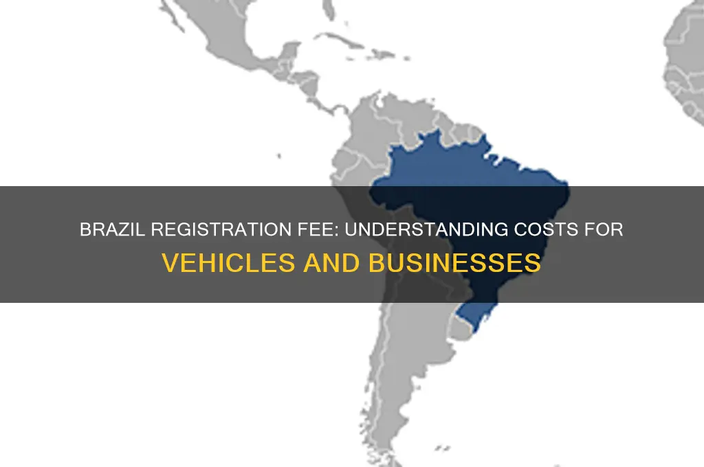 how much is the registration fee in brazil