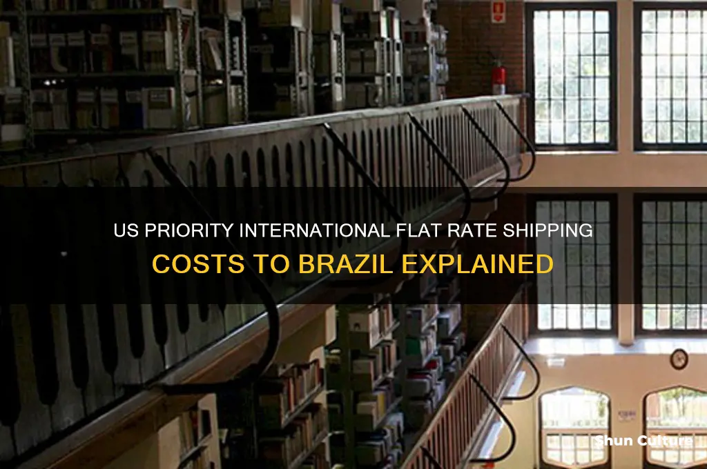 how much is us priority international flat rate to brazil