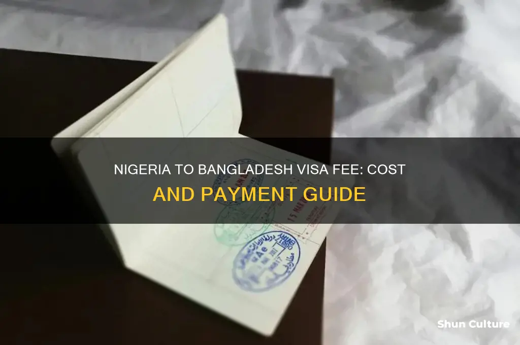 how much is visa fee from nigeria to bangladesh