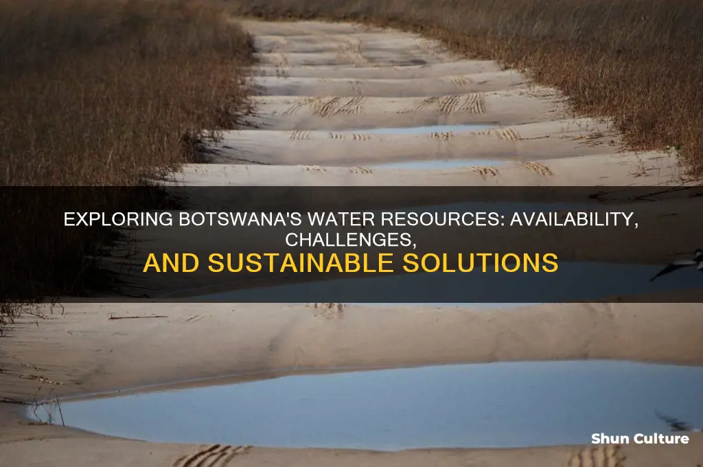how much is water in botswana