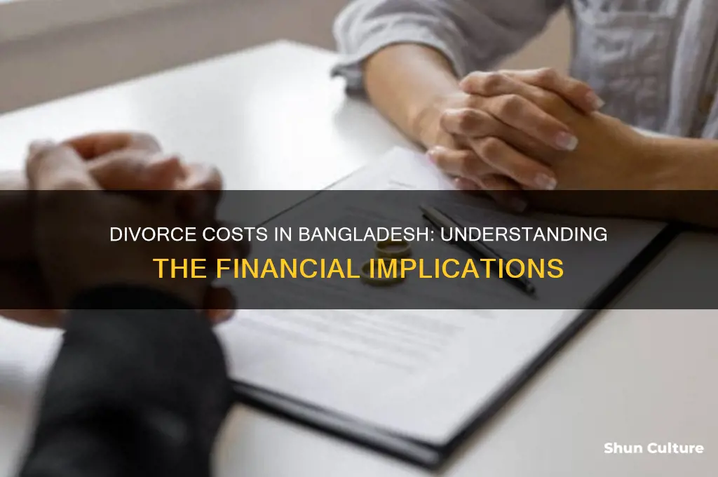 how much it cost for divorce in bangladesh