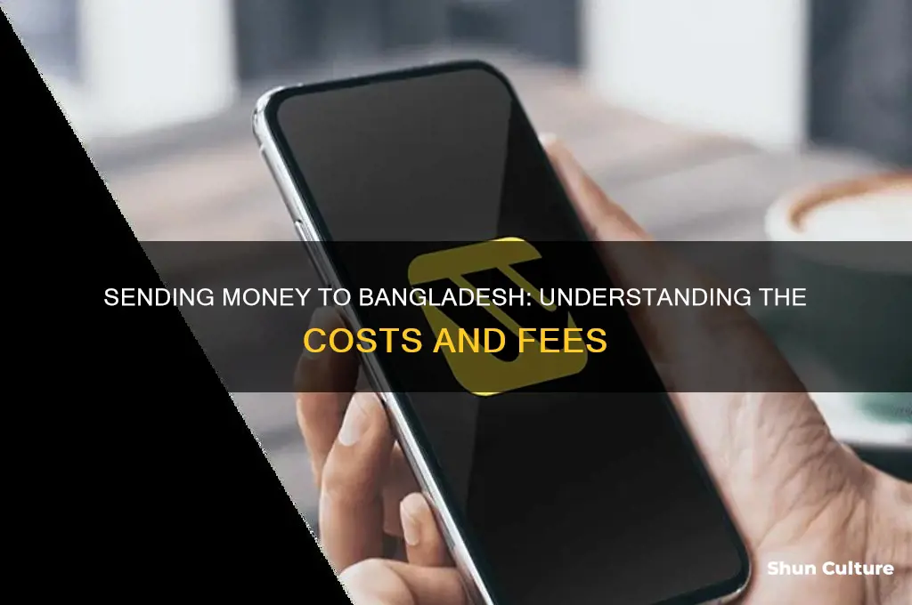 how much it cost when sending money to bangladesh