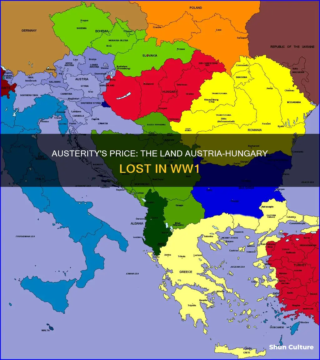 how much land did austria hungary lose after ww1