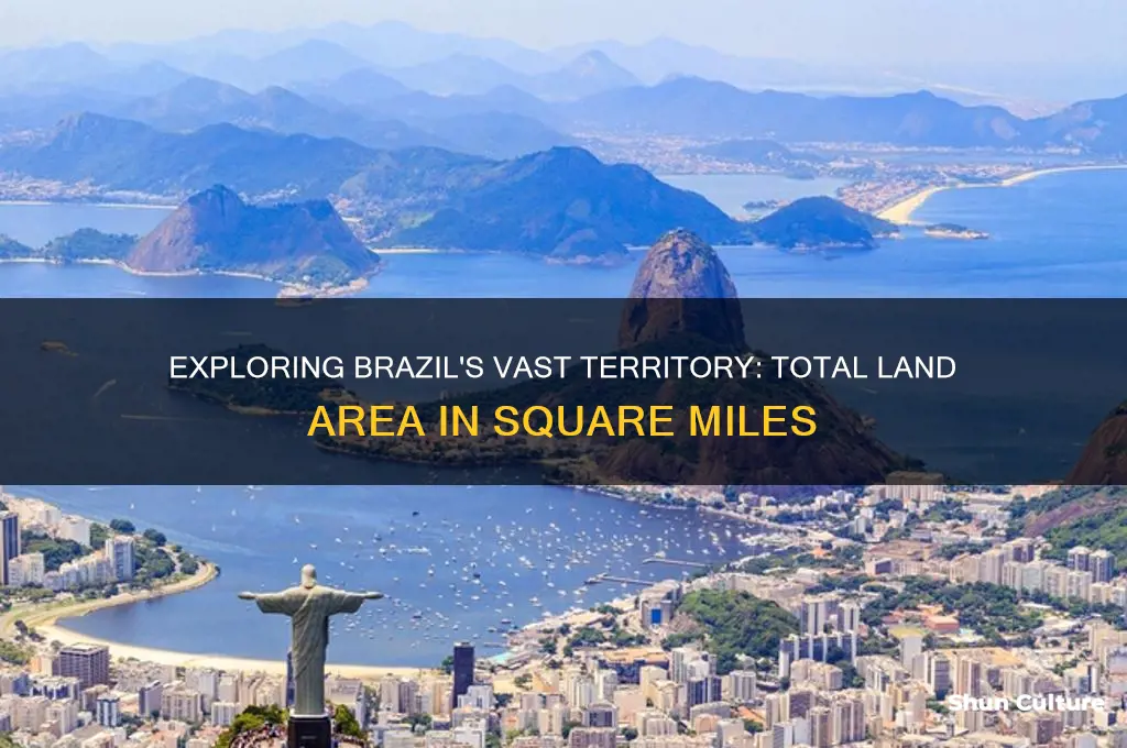 how much land does brazil cover square miles