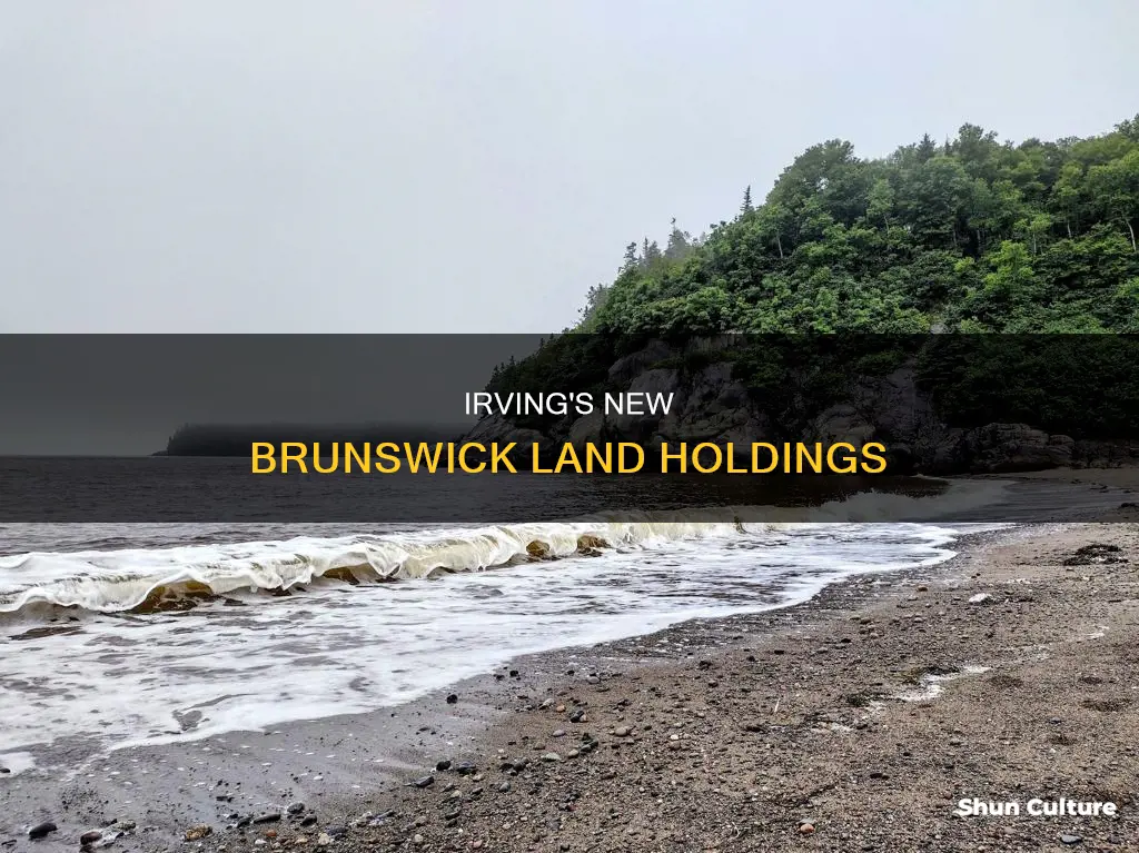 how much land does irving own in new brunswick