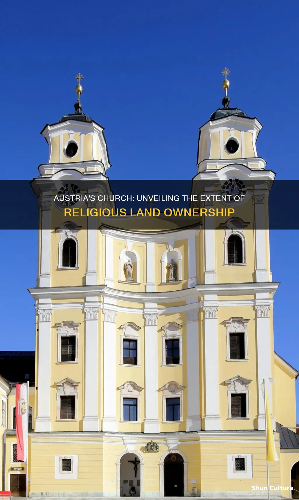 how much land does the church own in austria