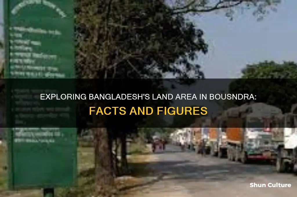 how much land in bangladesh in bousndra