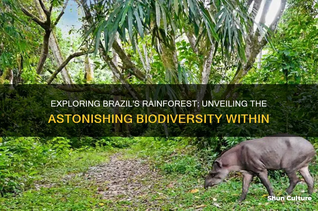 how much life lives in the rainforest in brazil
