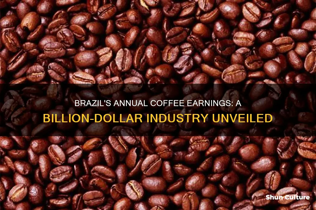 how much money does brazil make every year from coffee