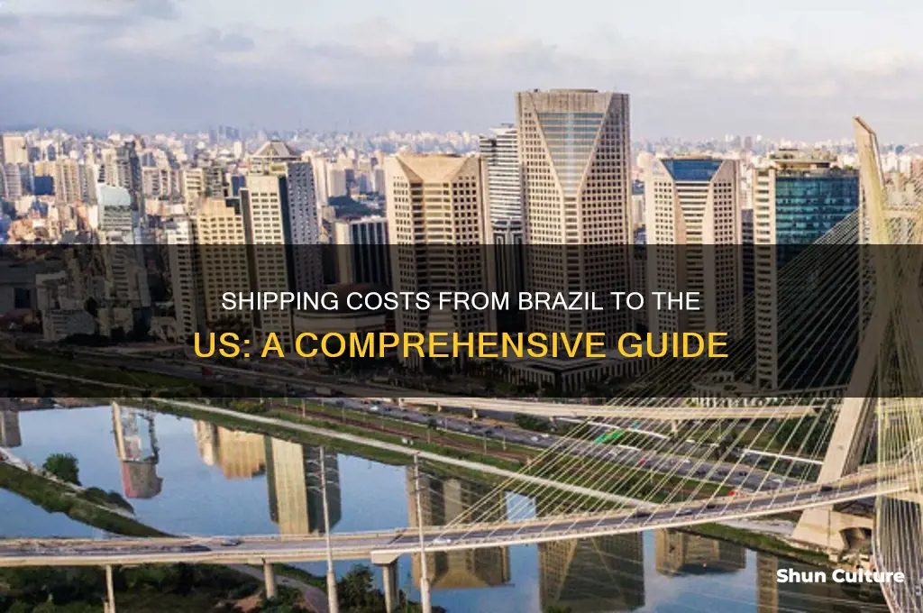 how much money to ship from brazil to united states
