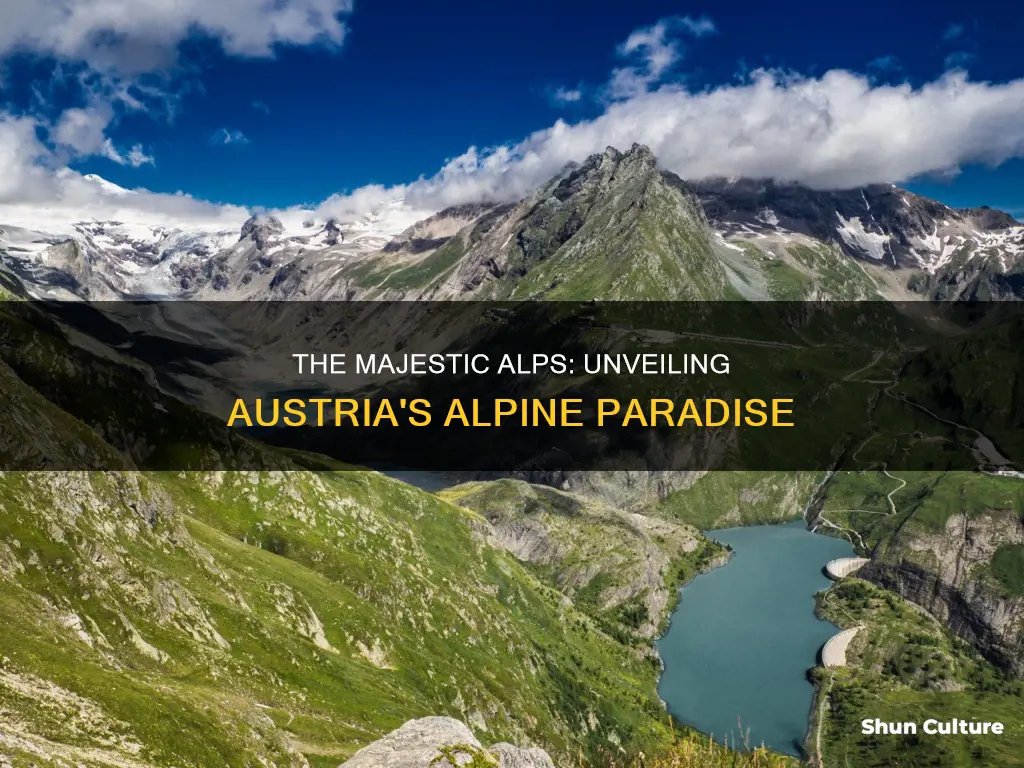 how much of austria is covered by the alps