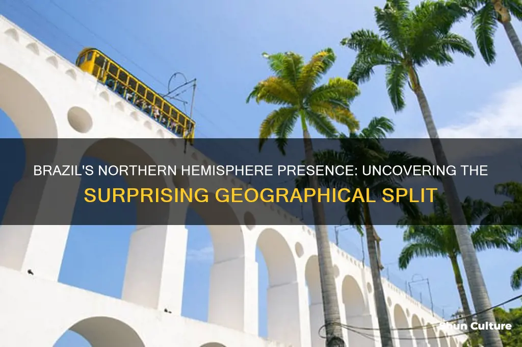 how much of brazil is in the northern hemisphere
