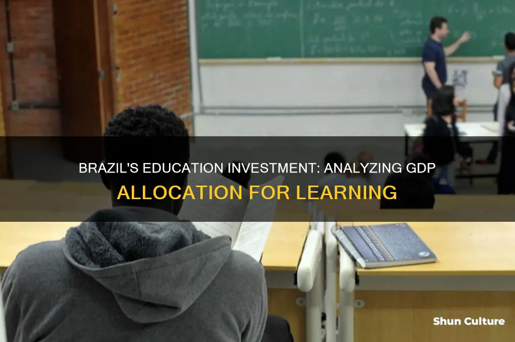 how much of the gdp is spent on education brazil