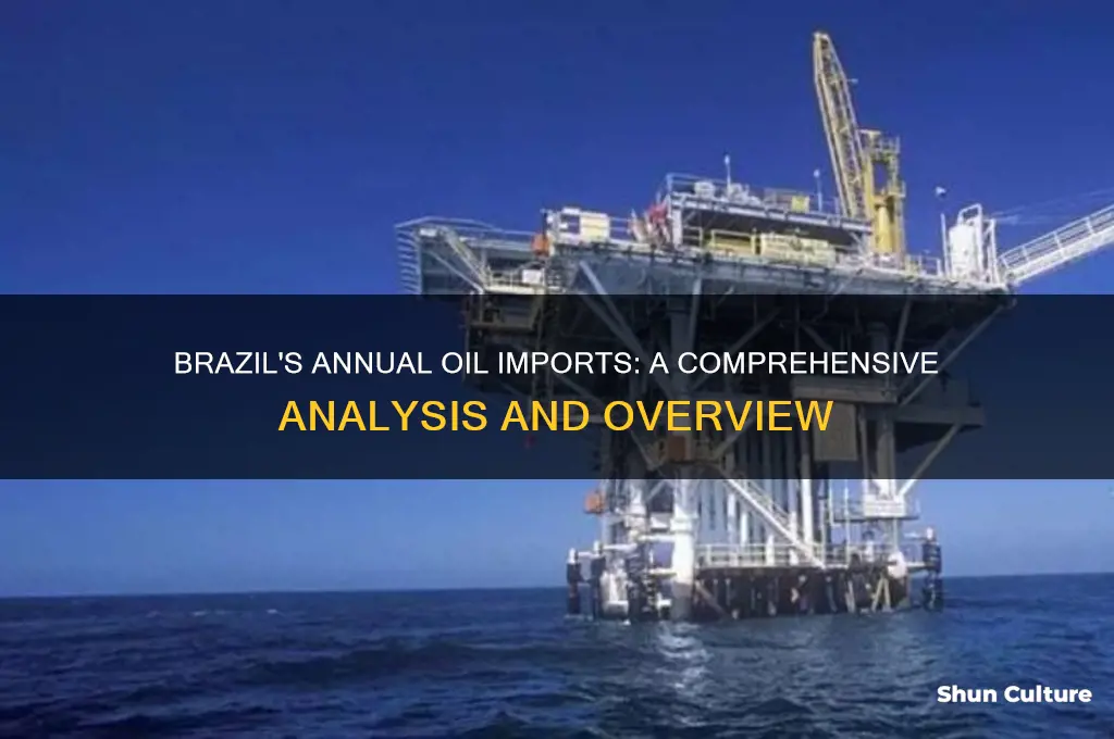 how much oil does brazil import a year