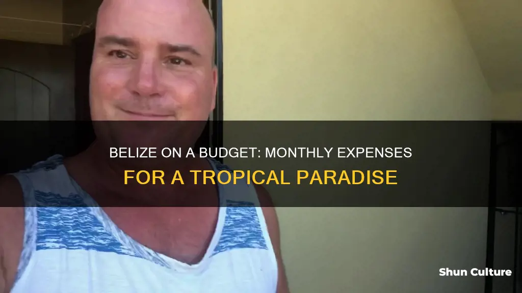 how much per month to live in belize