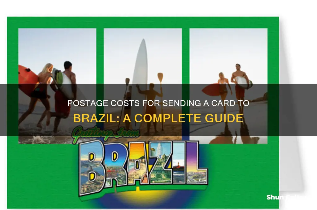 how much postage to send a card to brazil