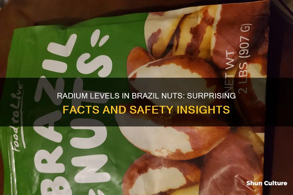 how much radium is in brazil nuts