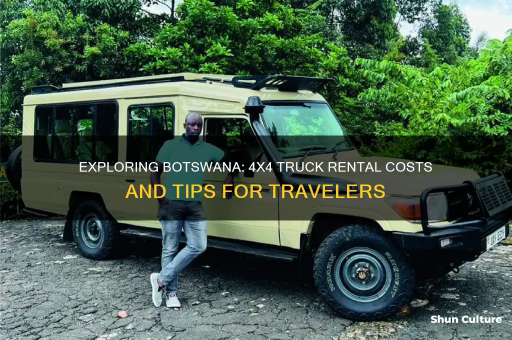 how much rent 4x4 truck botswana