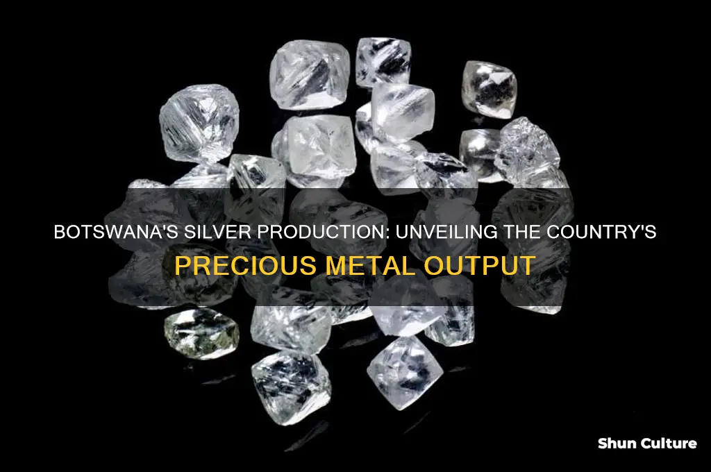how much silver does botswana produce