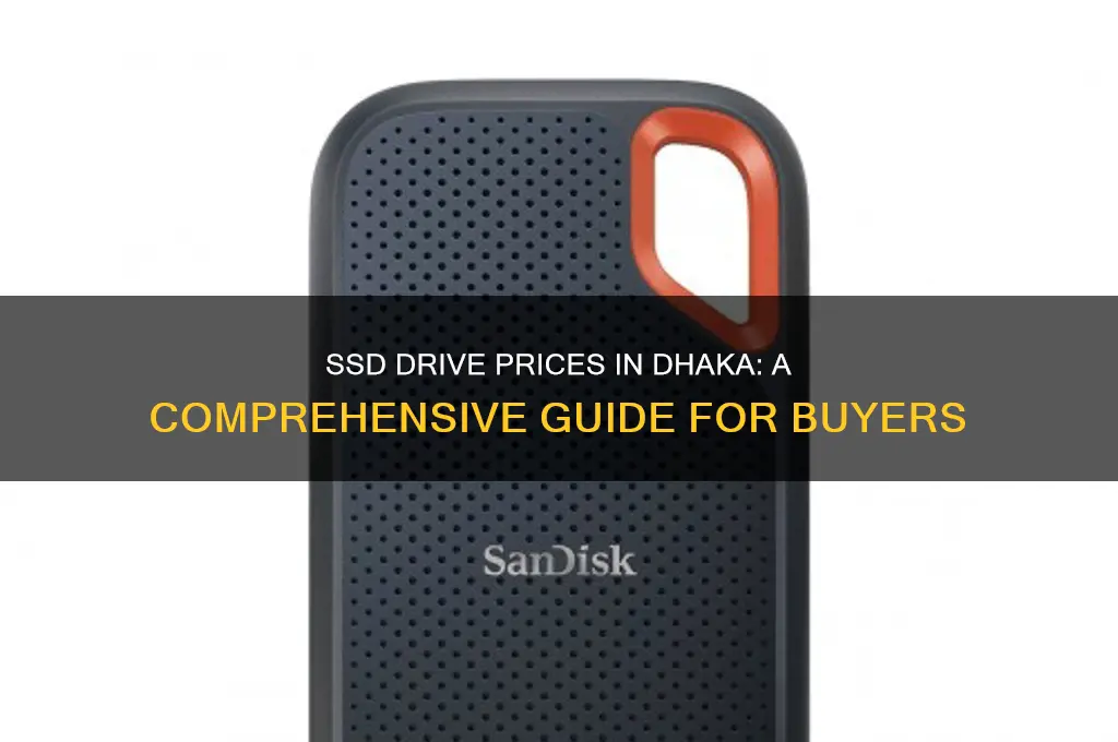 how much ssd drive in dhaka bangladesh