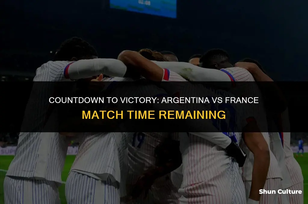 how much time is left argentina vs france