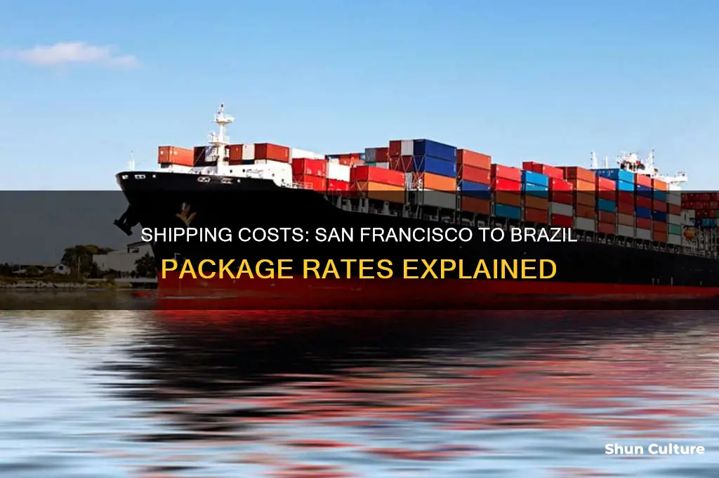 how much to send package to brazil from san francisco
